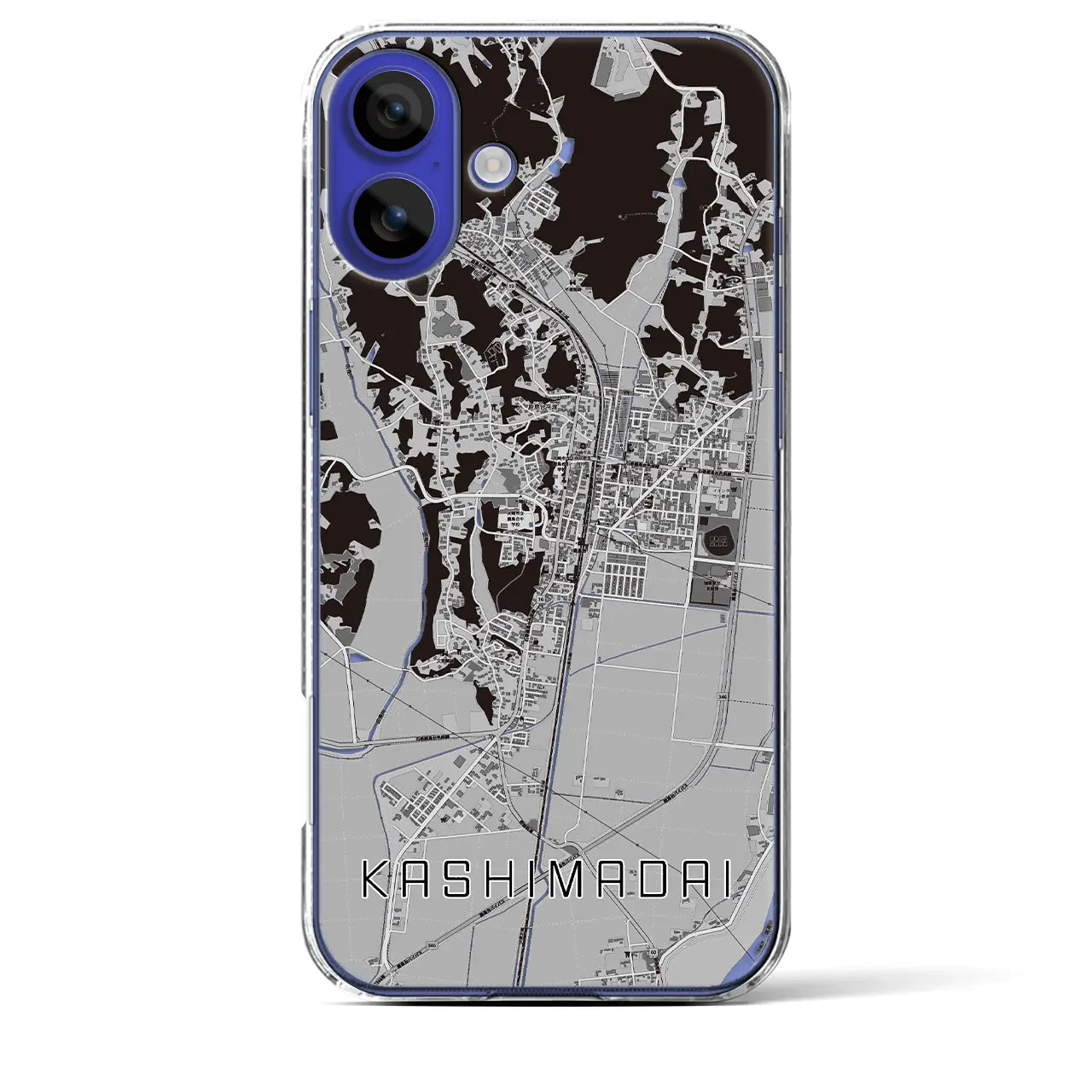 【鹿島台(宮城県)】地図柄iPhoneケース(クリアタイプ)