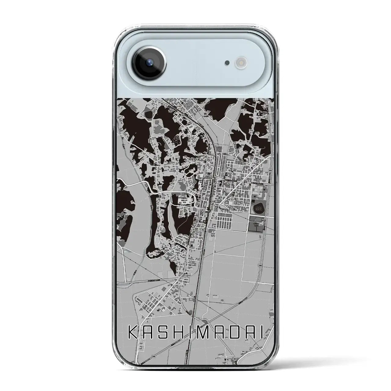 【鹿島台(宮城県)】地図柄iPhoneケース(クリアタイプ)