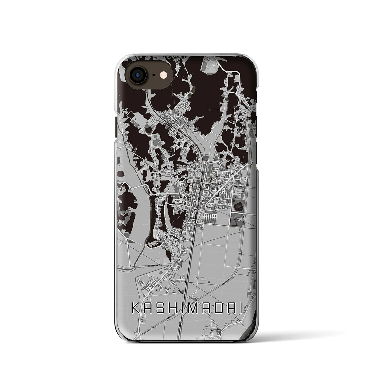 【鹿島台(宮城県)】地図柄iPhoneケース(クリアタイプ)