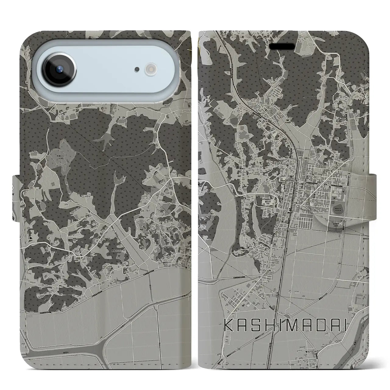 【鹿島台(宮城県)】地図柄iPhoneケース(手帳タイプ)