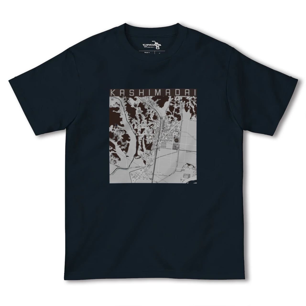 【鹿島台(宮城県)】地図柄ヘビーウェイトTシャツ