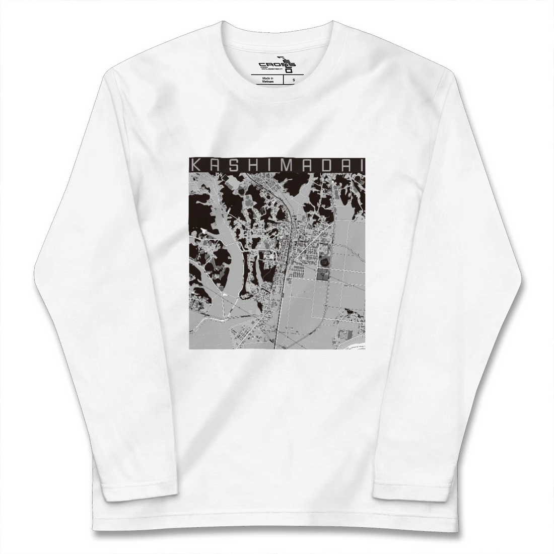 【鹿島台(宮城県)】地図柄ロングスリーブTシャツ