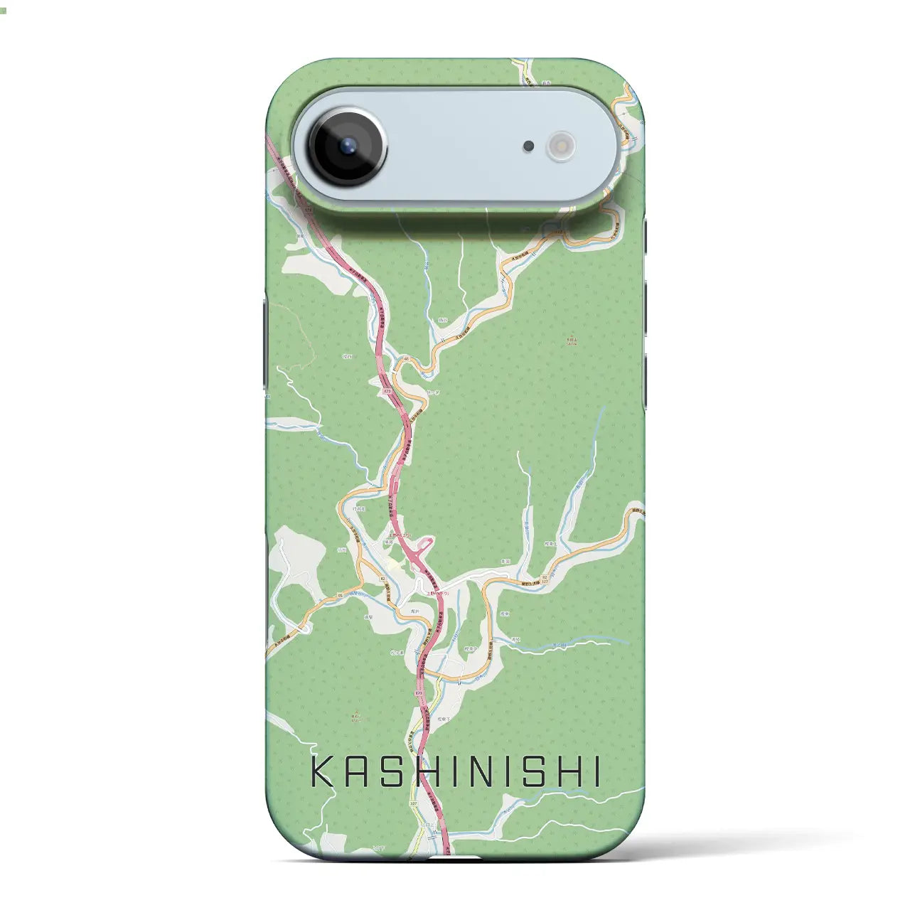 【樫西(岡山県)】地図柄iPhoneケース(バックカバータイプ)