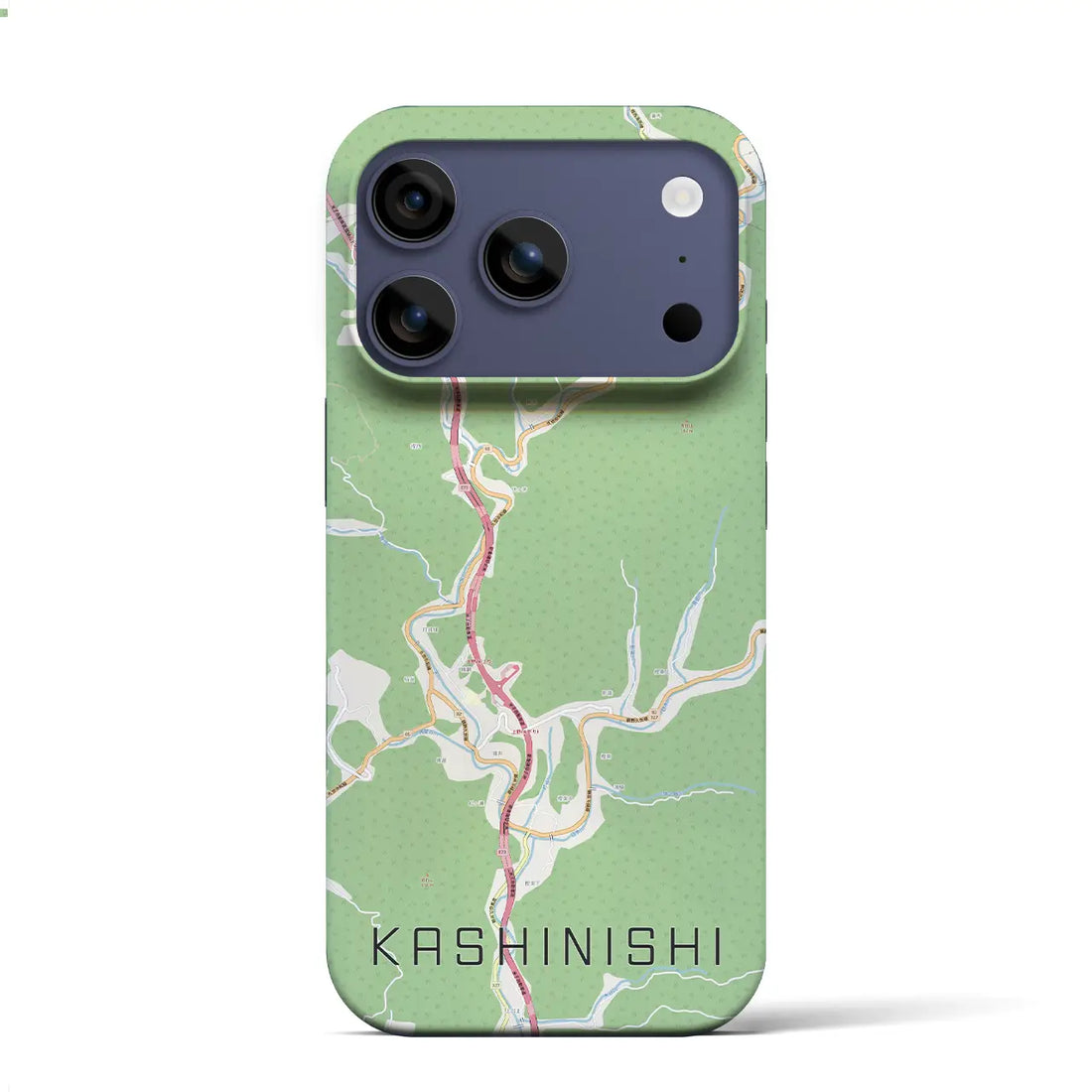 【樫西(岡山県)】地図柄iPhoneケース(バックカバータイプ)ナチュラル・iPhone 17 Pro Max 用