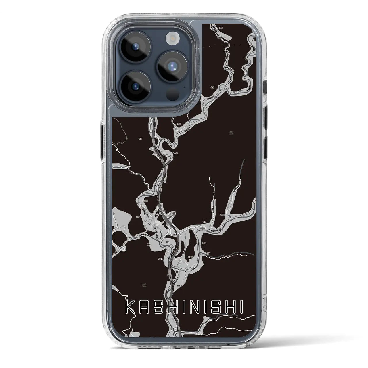 【樫西(岡山県)】地図柄iPhoneケース(MagSafeタイプ)