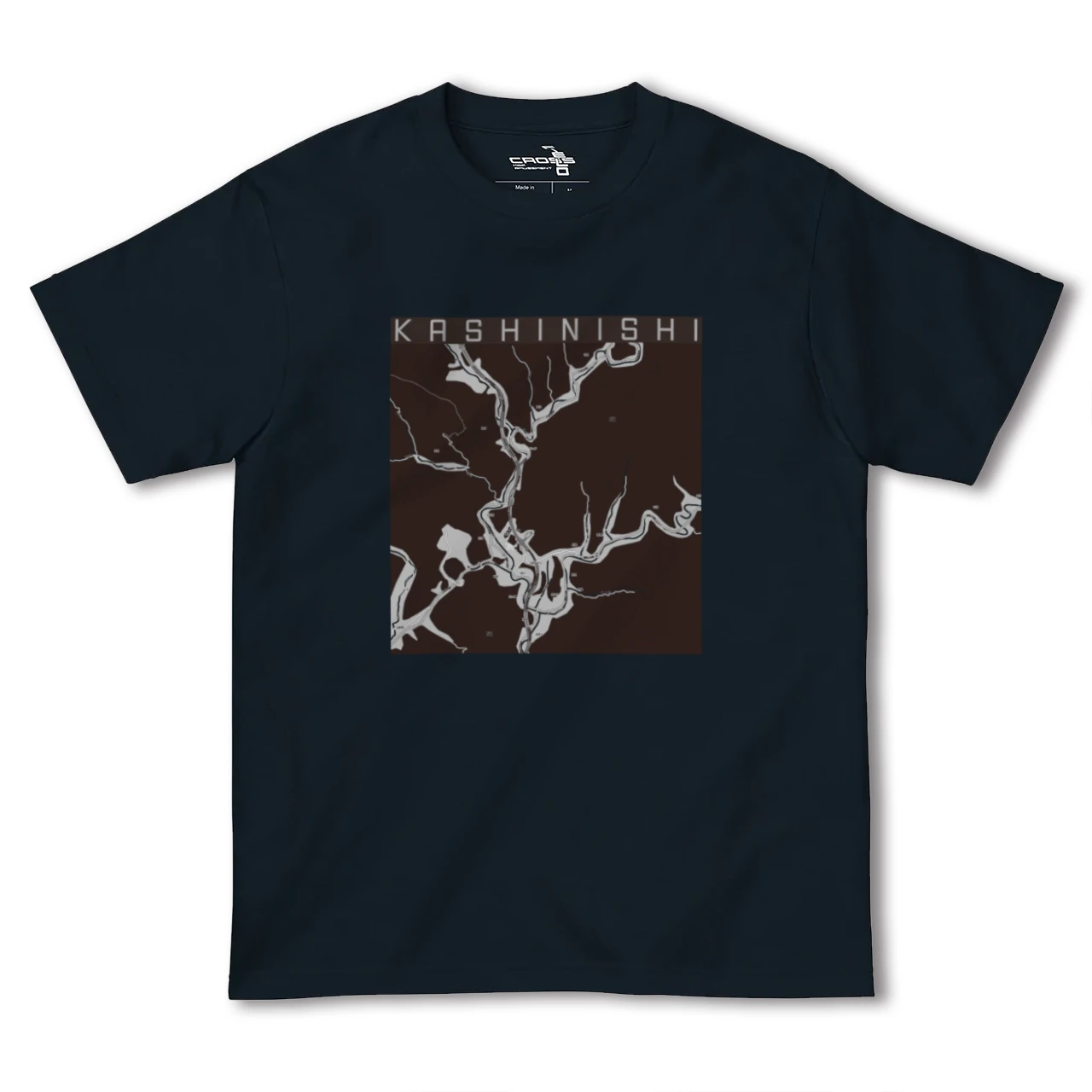 【樫西(岡山県)】地図柄ヘビーウェイトTシャツ