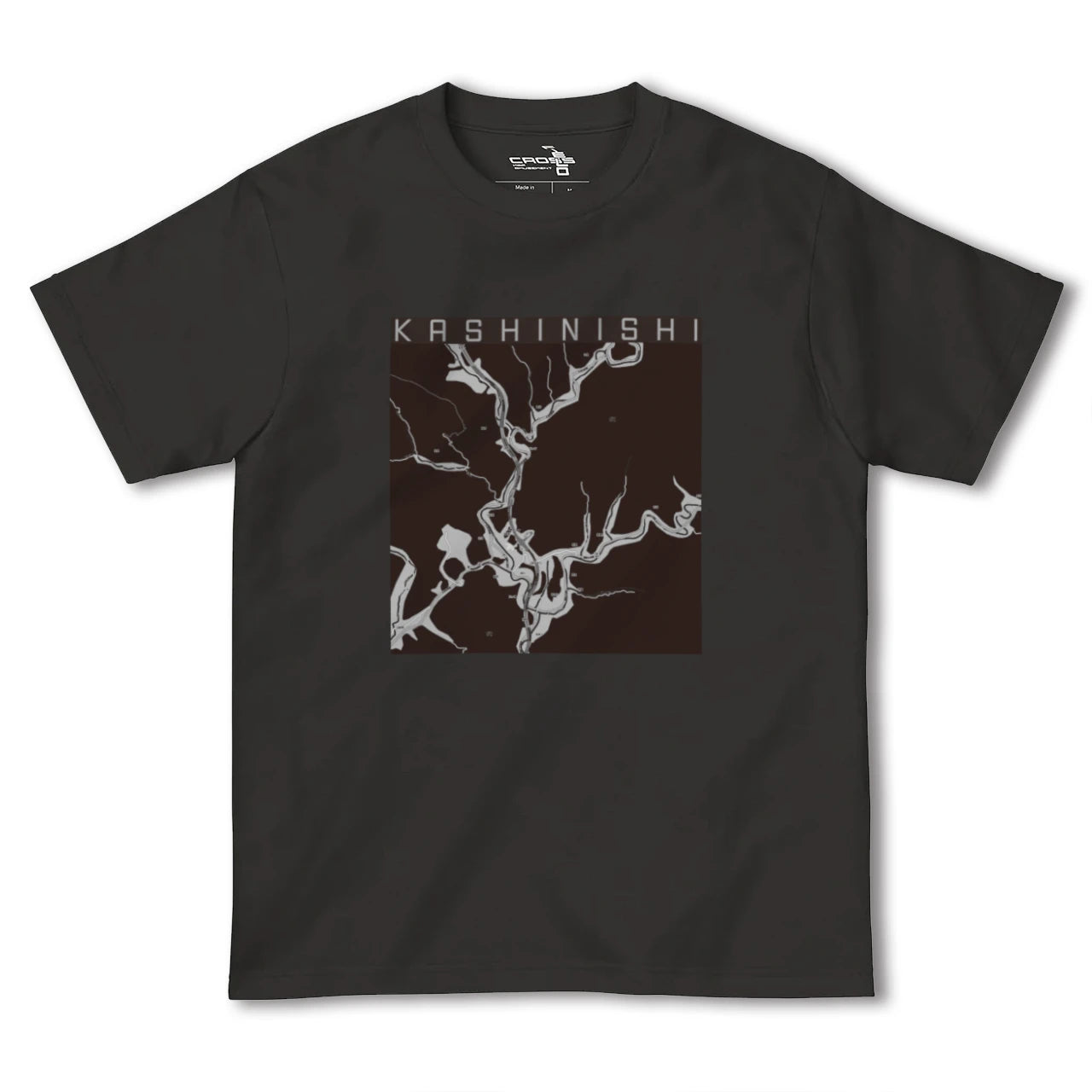 【樫西(岡山県)】地図柄ヘビーウェイトTシャツ