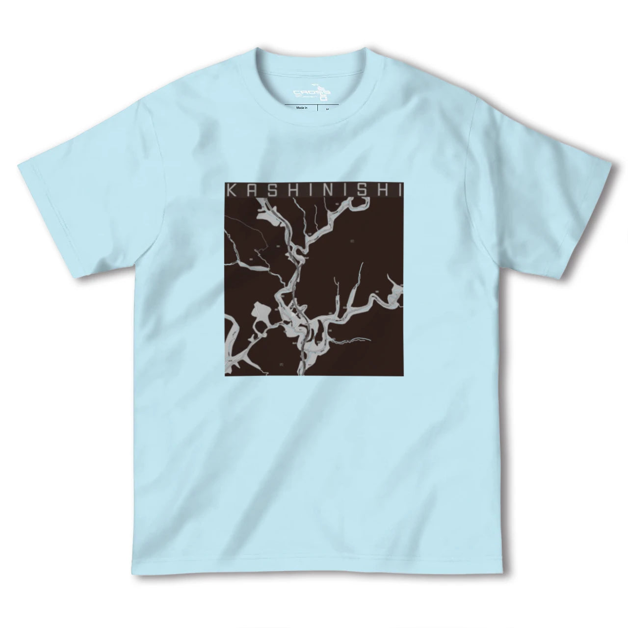 【樫西(岡山県)】地図柄ヘビーウェイトTシャツ
