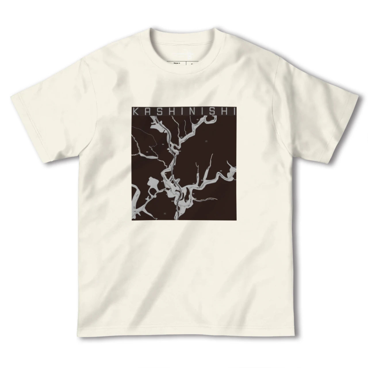 【樫西(岡山県)】地図柄ヘビーウェイトTシャツ