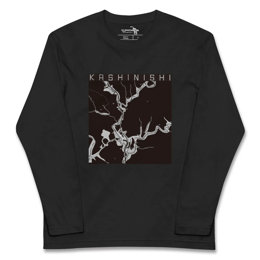 【樫西(岡山県)】地図柄ロングスリーブTシャツ