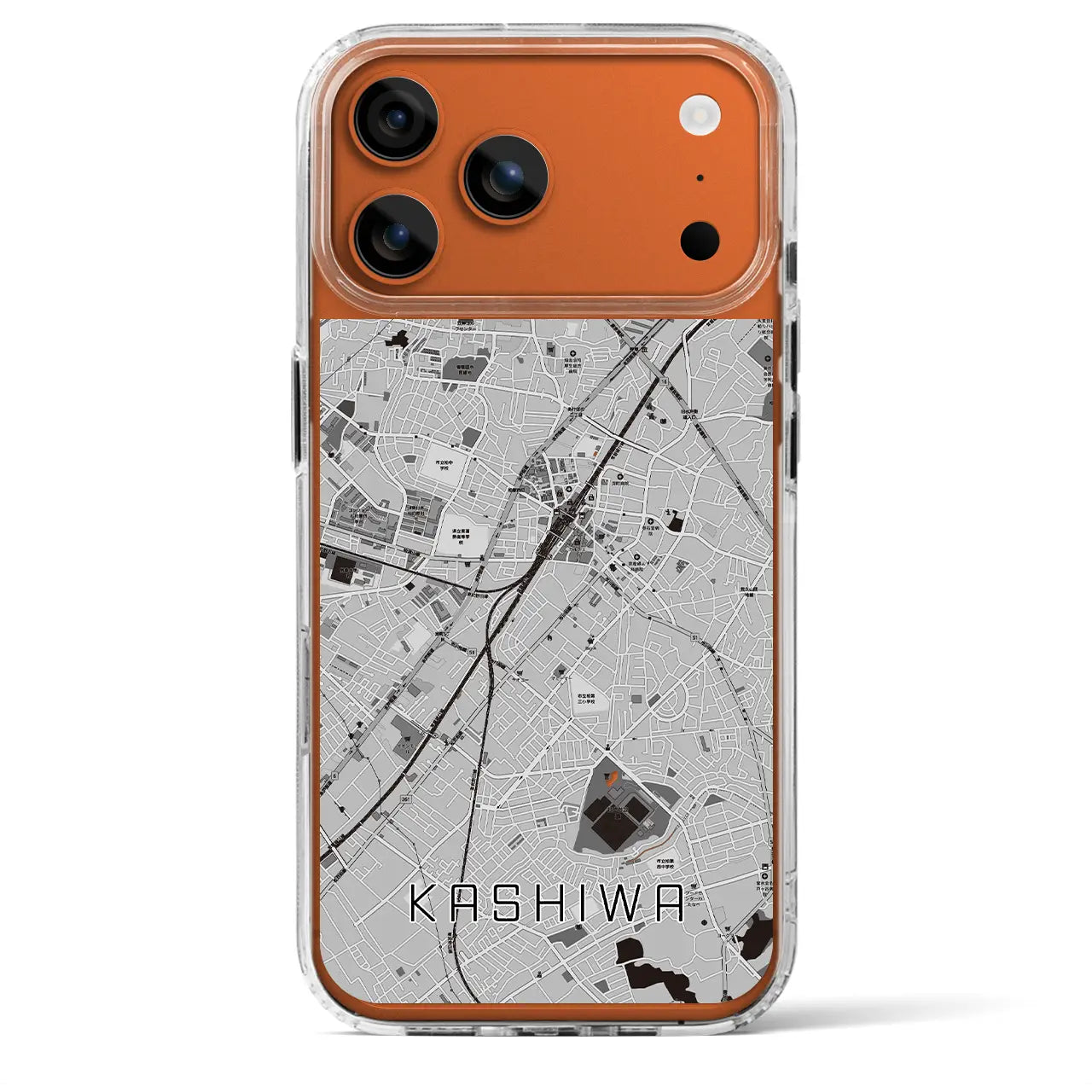 【柏(千葉県)】地図柄iPhoneケース(MagSafeタイプ)