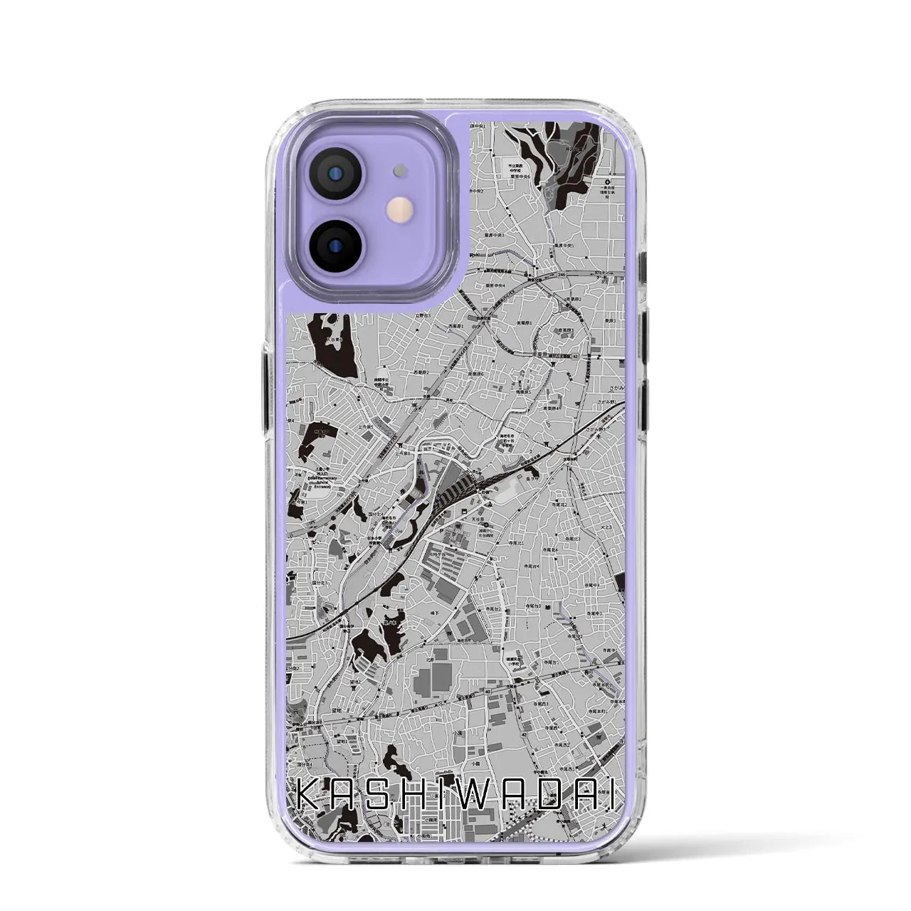 【かしわ台(神奈川県)】地図柄iPhoneケース(MagSafeタイプ)