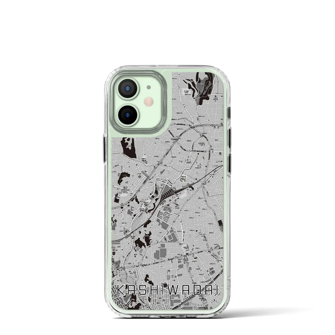 【かしわ台(神奈川県)】地図柄iPhoneケース(MagSafeタイプ)