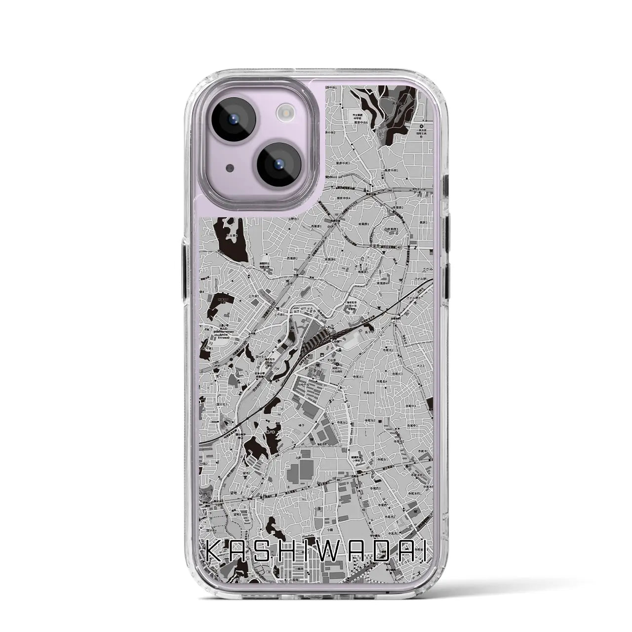 【かしわ台(神奈川県)】地図柄iPhoneケース(MagSafeタイプ)