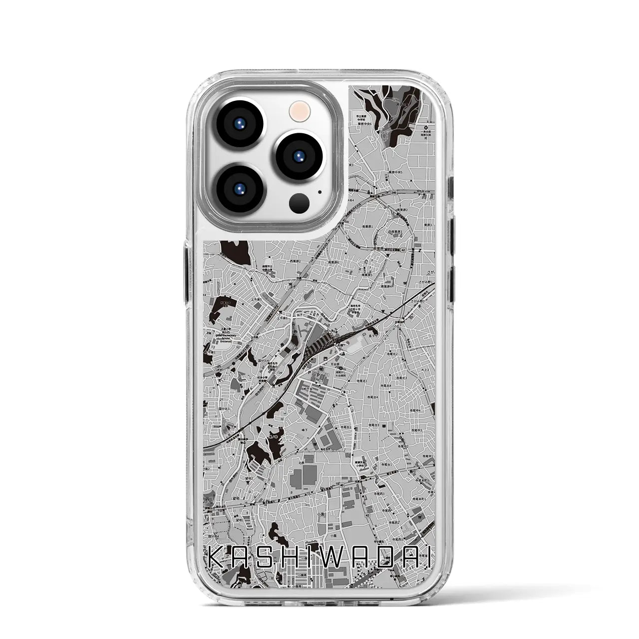 【かしわ台(神奈川県)】地図柄iPhoneケース(MagSafeタイプ)