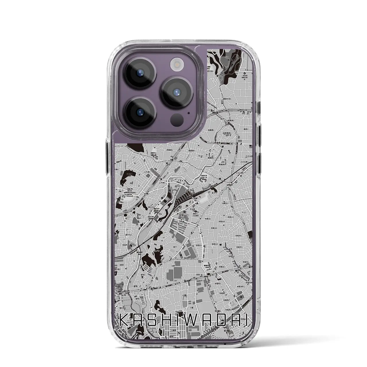 【かしわ台(神奈川県)】地図柄iPhoneケース(MagSafeタイプ)