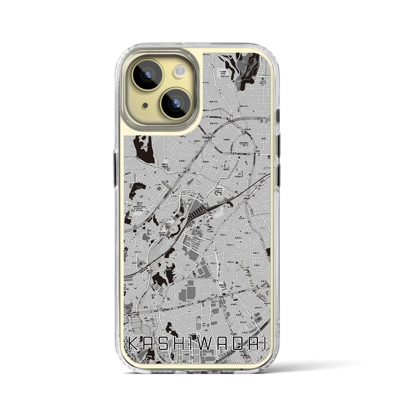 【かしわ台(神奈川県)】地図柄iPhoneケース(MagSafeタイプ)