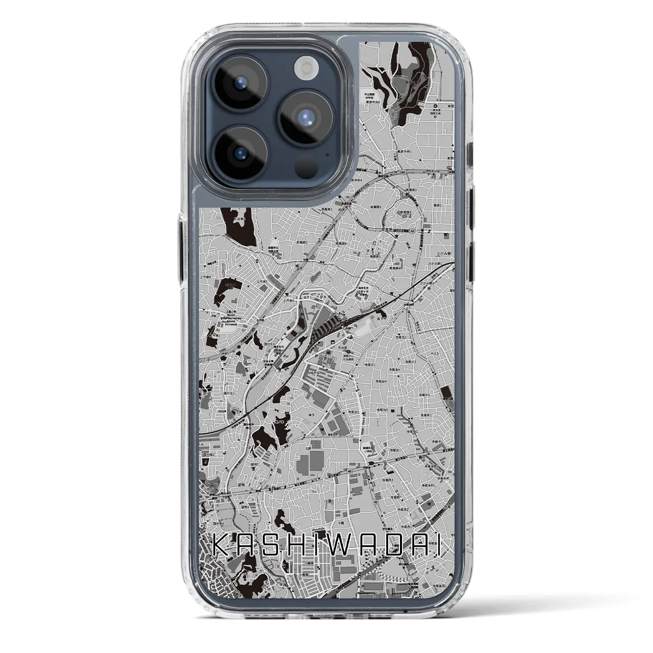 【かしわ台(神奈川県)】地図柄iPhoneケース(MagSafeタイプ)