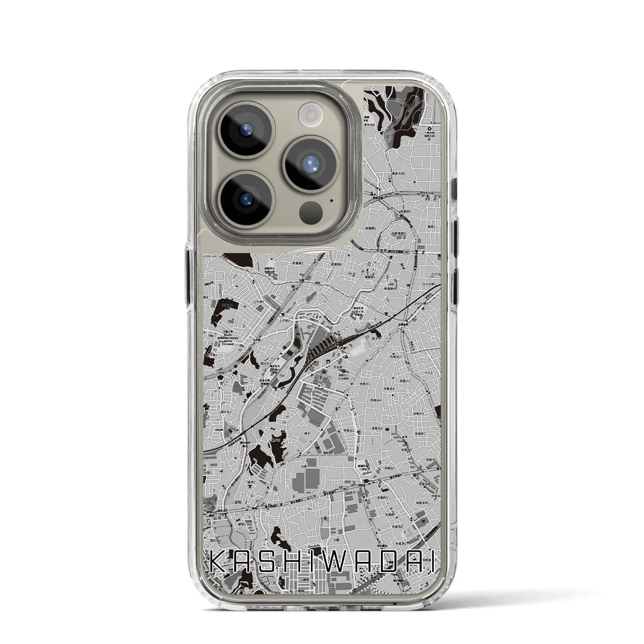 【かしわ台(神奈川県)】地図柄iPhoneケース(MagSafeタイプ)