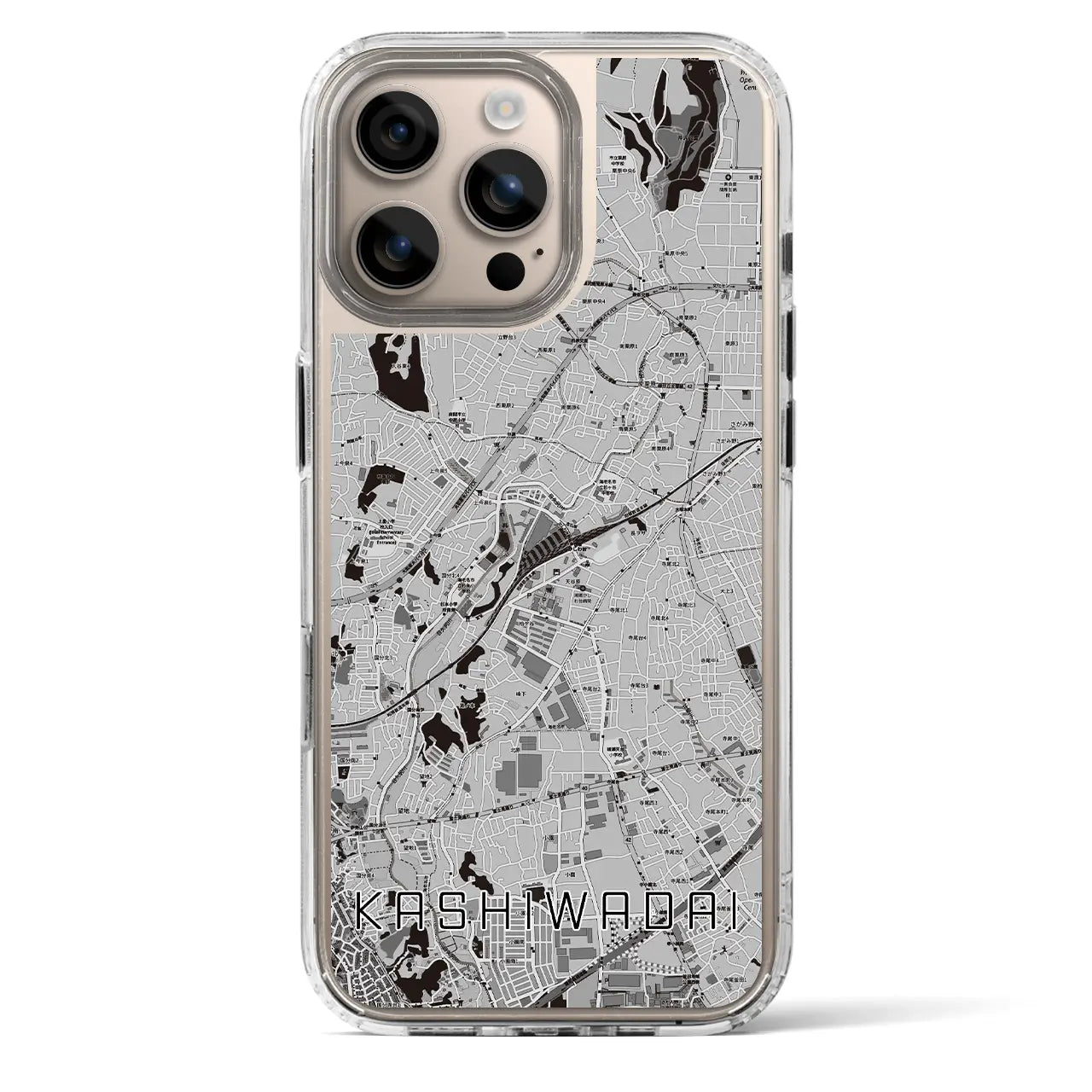 【かしわ台(神奈川県)】地図柄iPhoneケース(MagSafeタイプ)