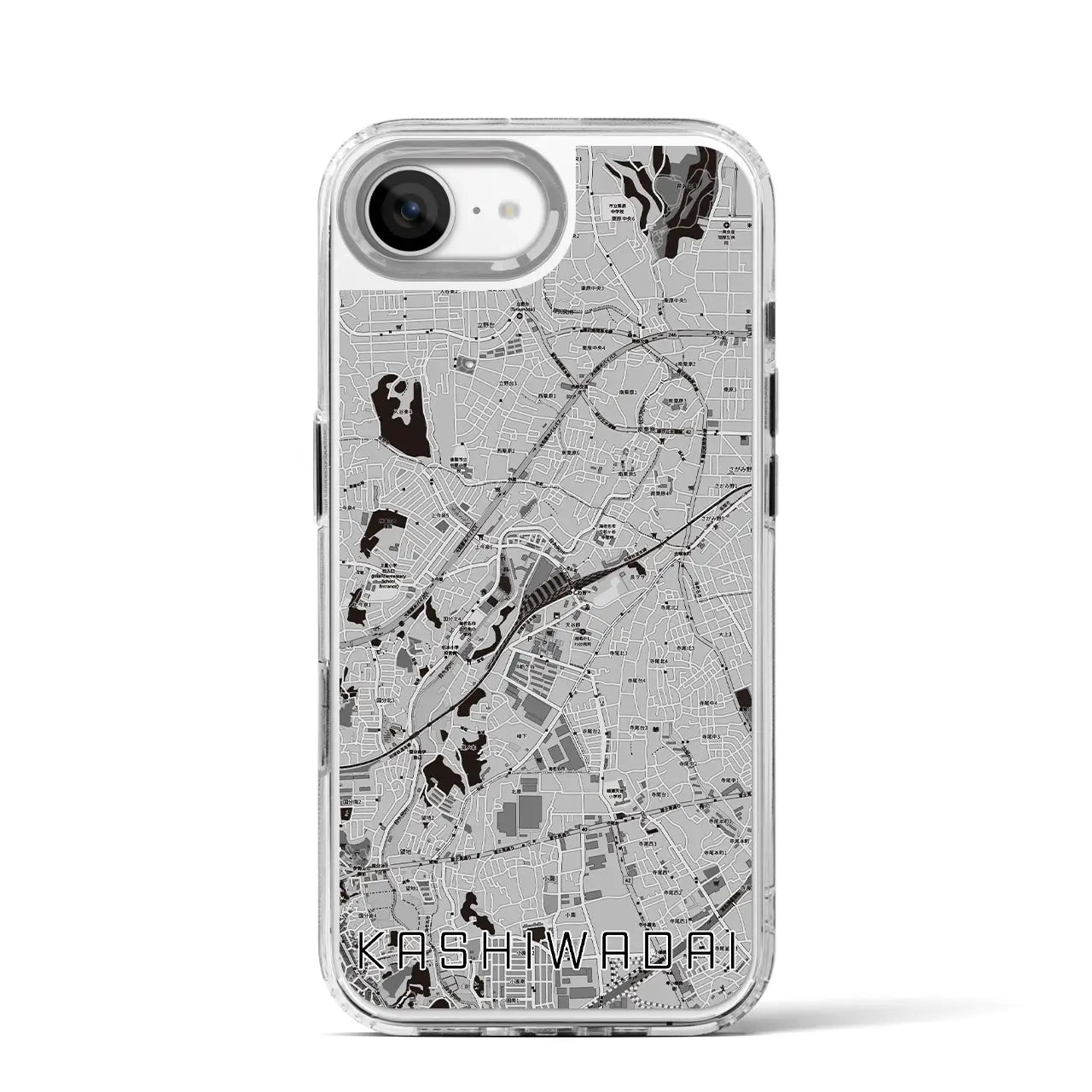 【かしわ台(神奈川県)】地図柄iPhoneケース(MagSafeタイプ)