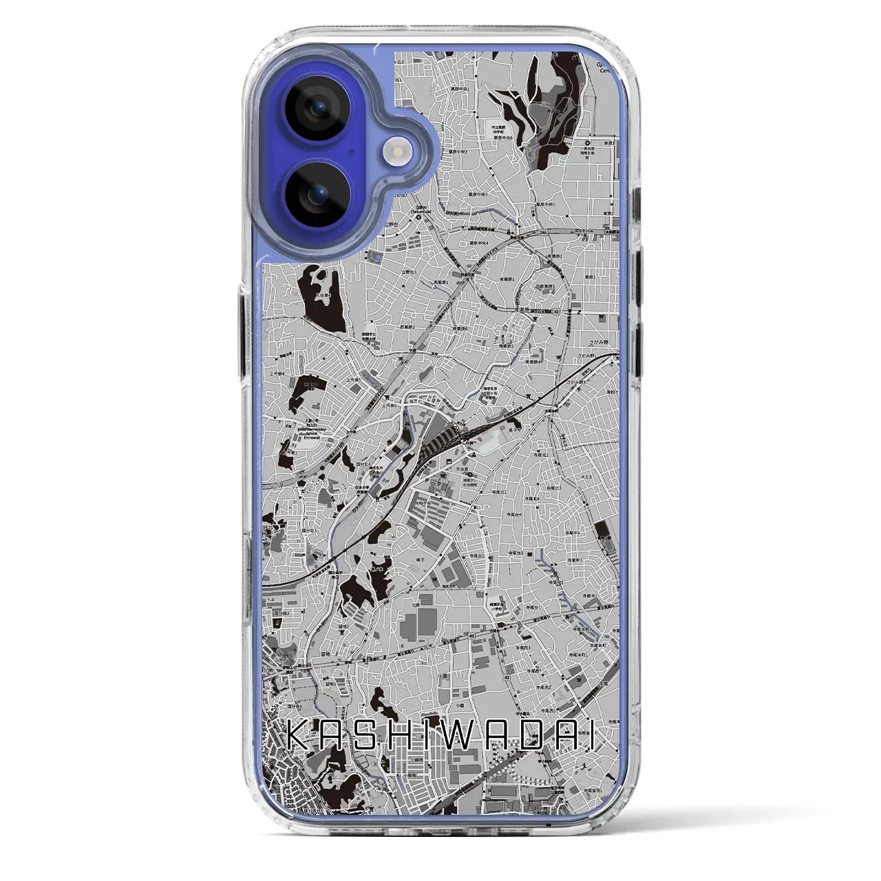 【かしわ台(神奈川県)】地図柄iPhoneケース(MagSafeタイプ)