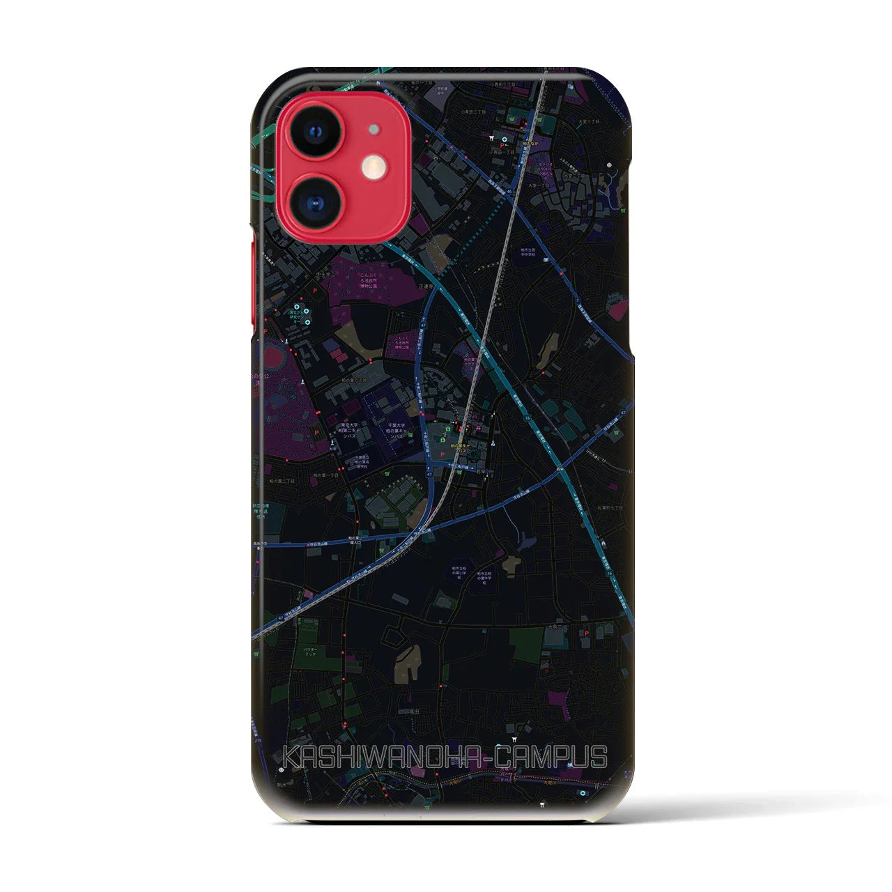 【柏の葉キャンパス(千葉県)】地図柄iPhoneケース(バックカバータイプ)