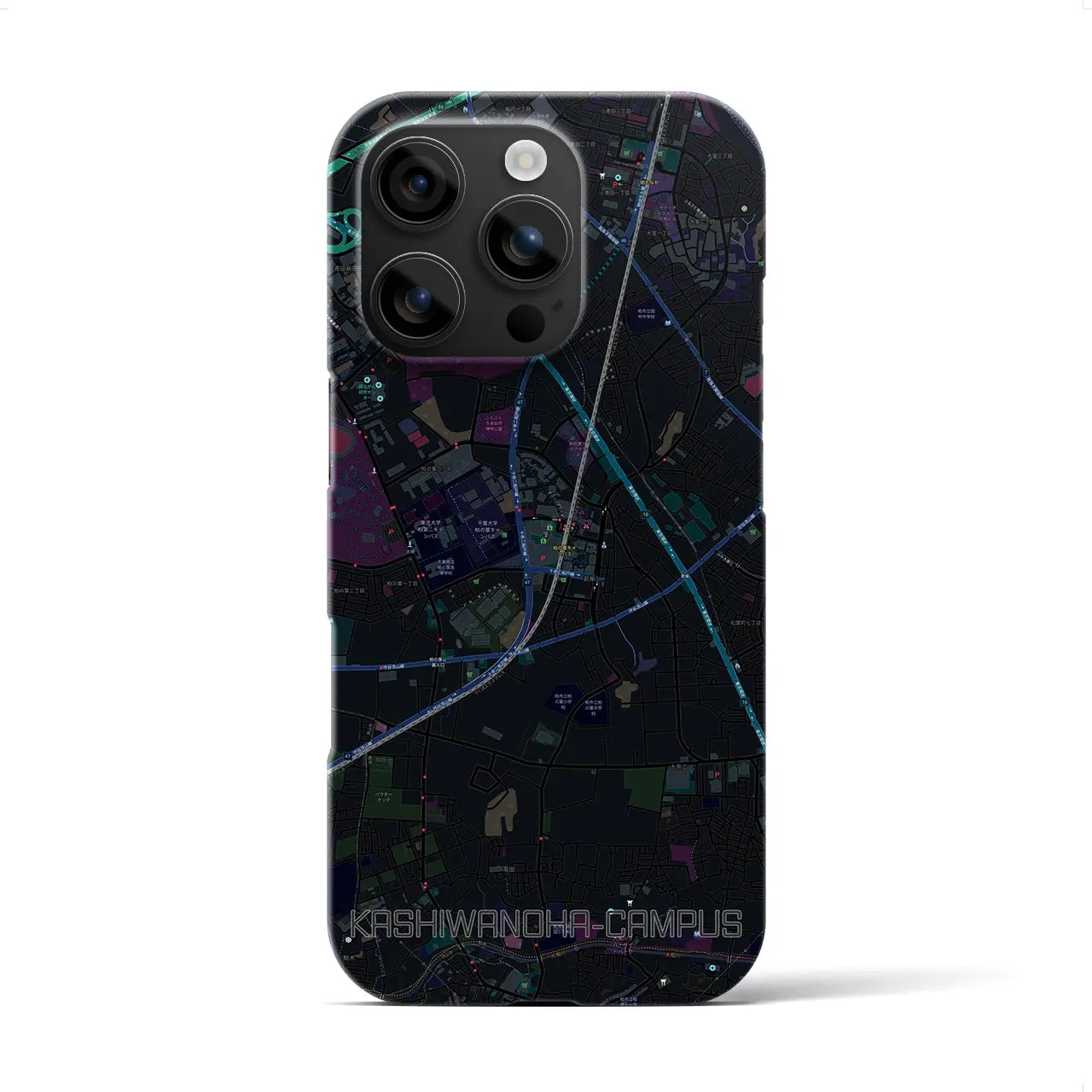 【柏の葉キャンパス(千葉県)】地図柄iPhoneケース(バックカバータイプ)