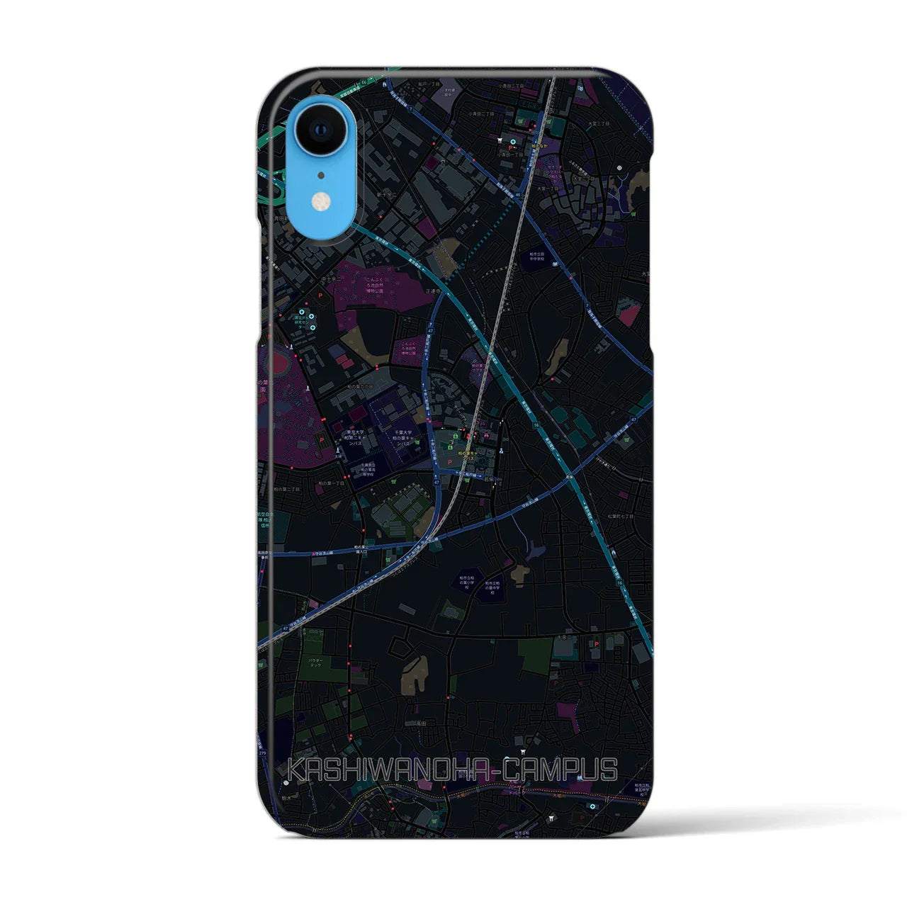【柏の葉キャンパス(千葉県)】地図柄iPhoneケース(バックカバータイプ)