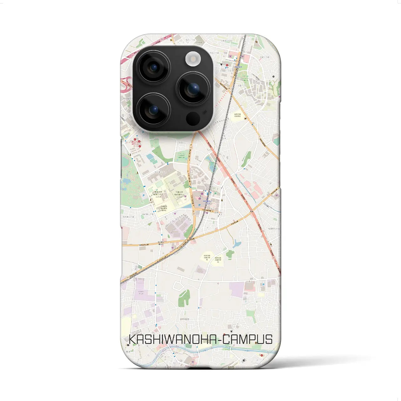 【柏の葉キャンパス(千葉県)】地図柄iPhoneケース(バックカバータイプ)