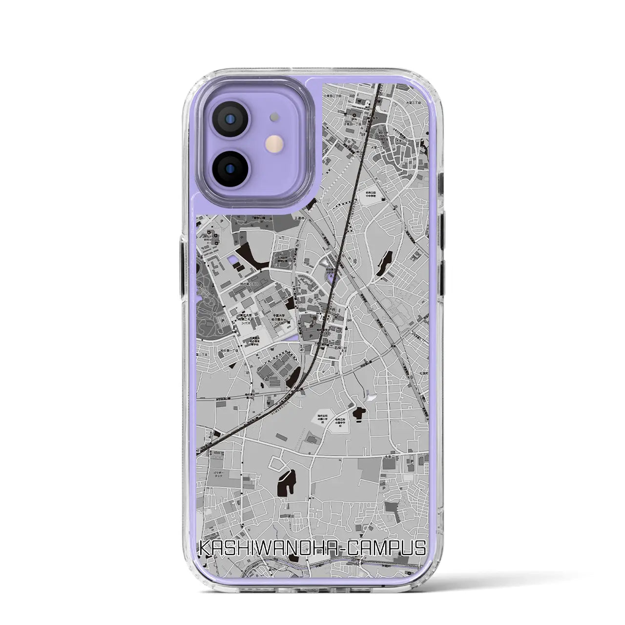 【柏の葉キャンパス(千葉県)】地図柄iPhoneケース(MagSafeタイプ)