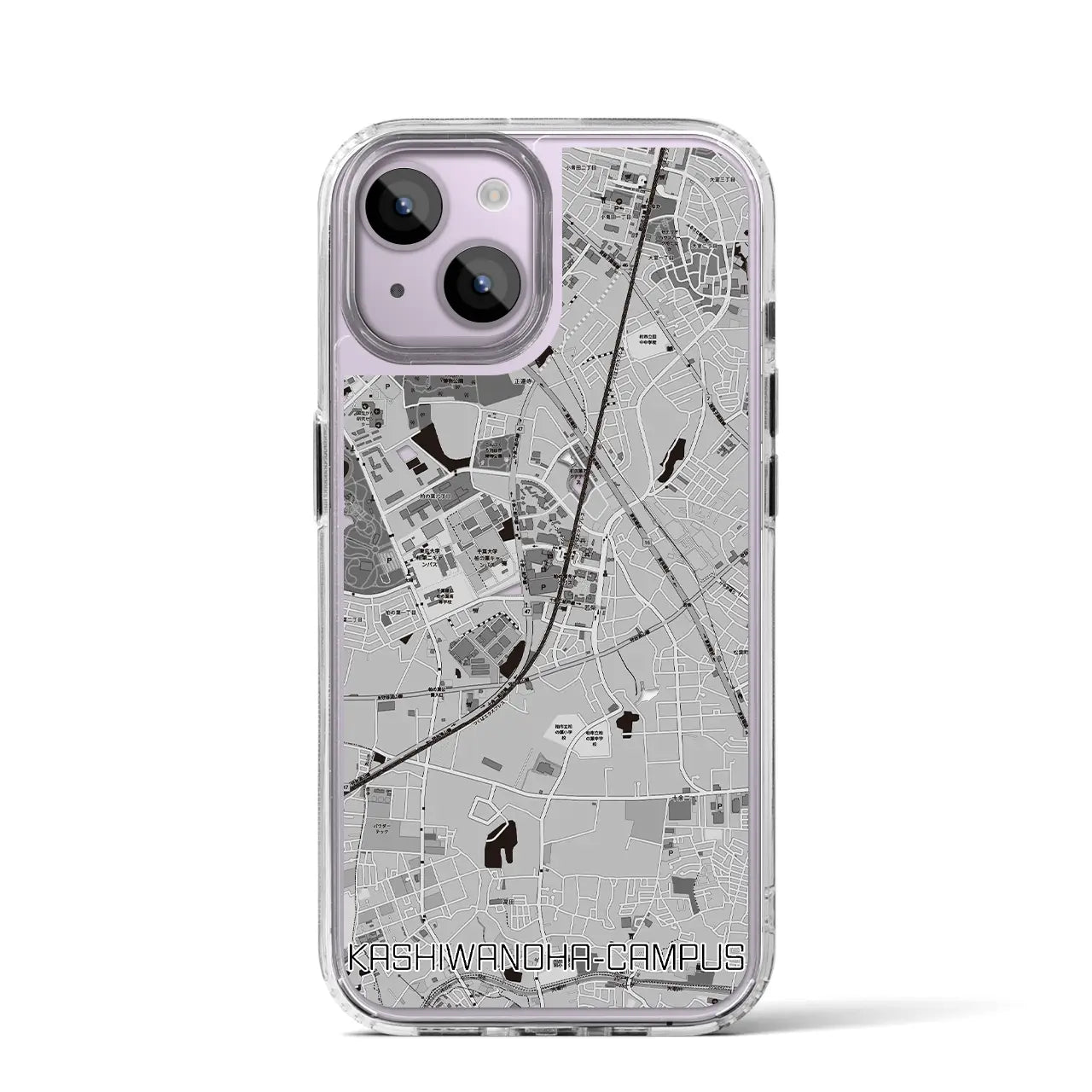 【柏の葉キャンパス(千葉県)】地図柄iPhoneケース(MagSafeタイプ)