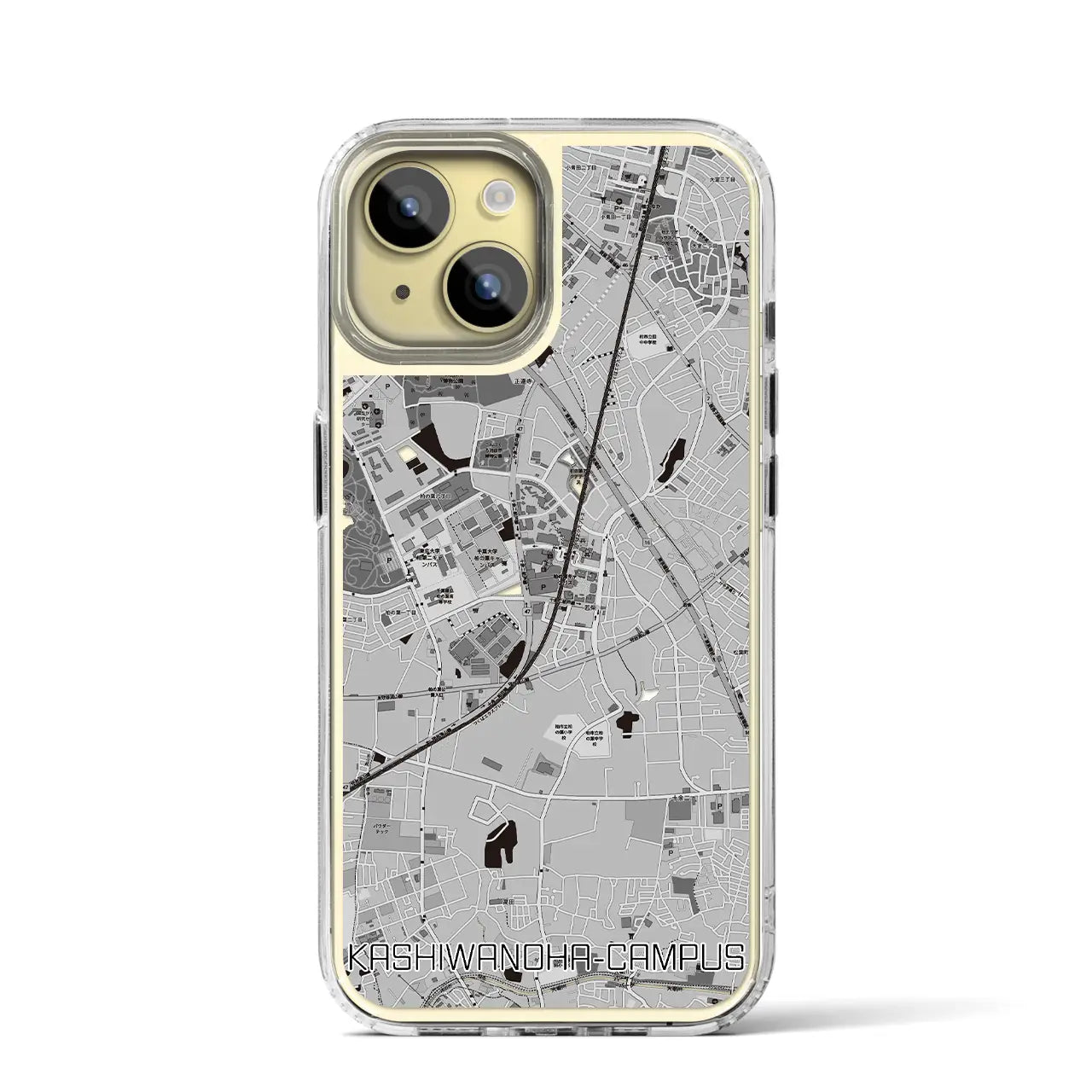 【柏の葉キャンパス(千葉県)】地図柄iPhoneケース(MagSafeタイプ)