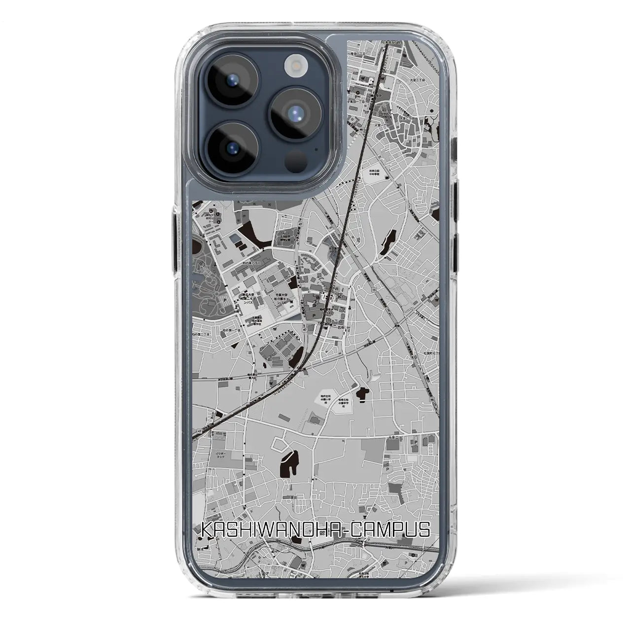 【柏の葉キャンパス(千葉県)】地図柄iPhoneケース(MagSafeタイプ)