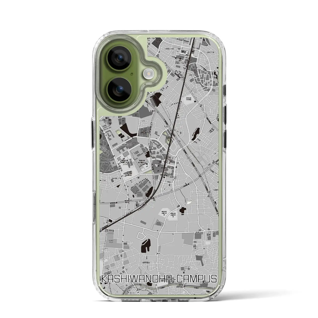 【柏の葉キャンパス(千葉県)】地図柄iPhoneケース(MagSafeタイプ)
