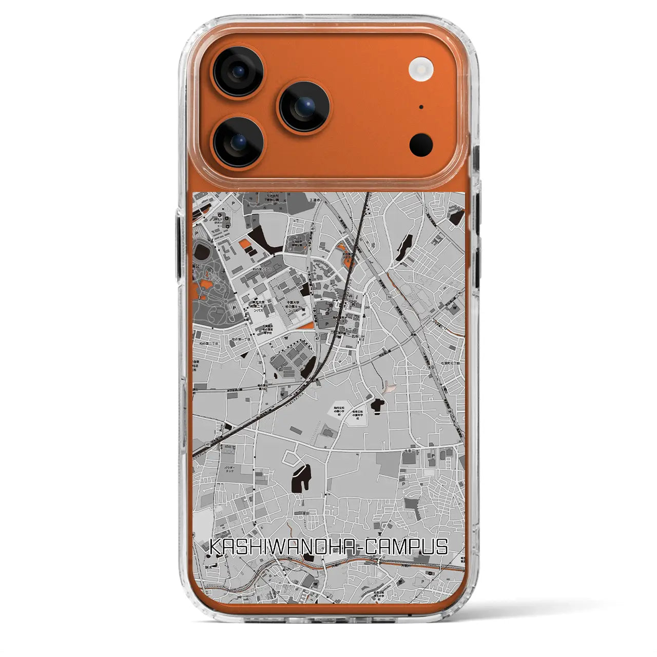 【柏の葉キャンパス(千葉県)】地図柄iPhoneケース(MagSafeタイプ)