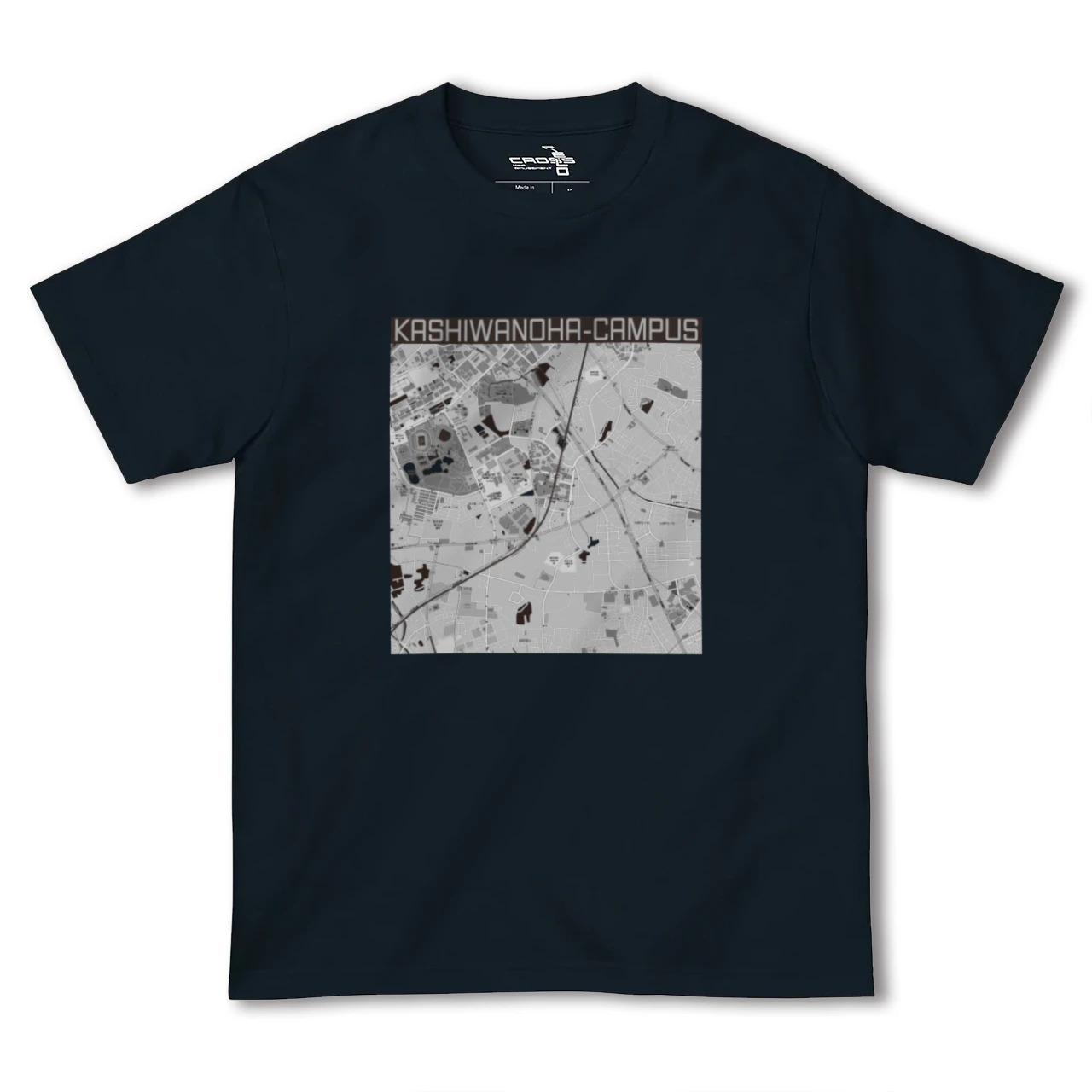 【柏の葉キャンパス(千葉県)】地図柄ヘビーウェイトTシャツ