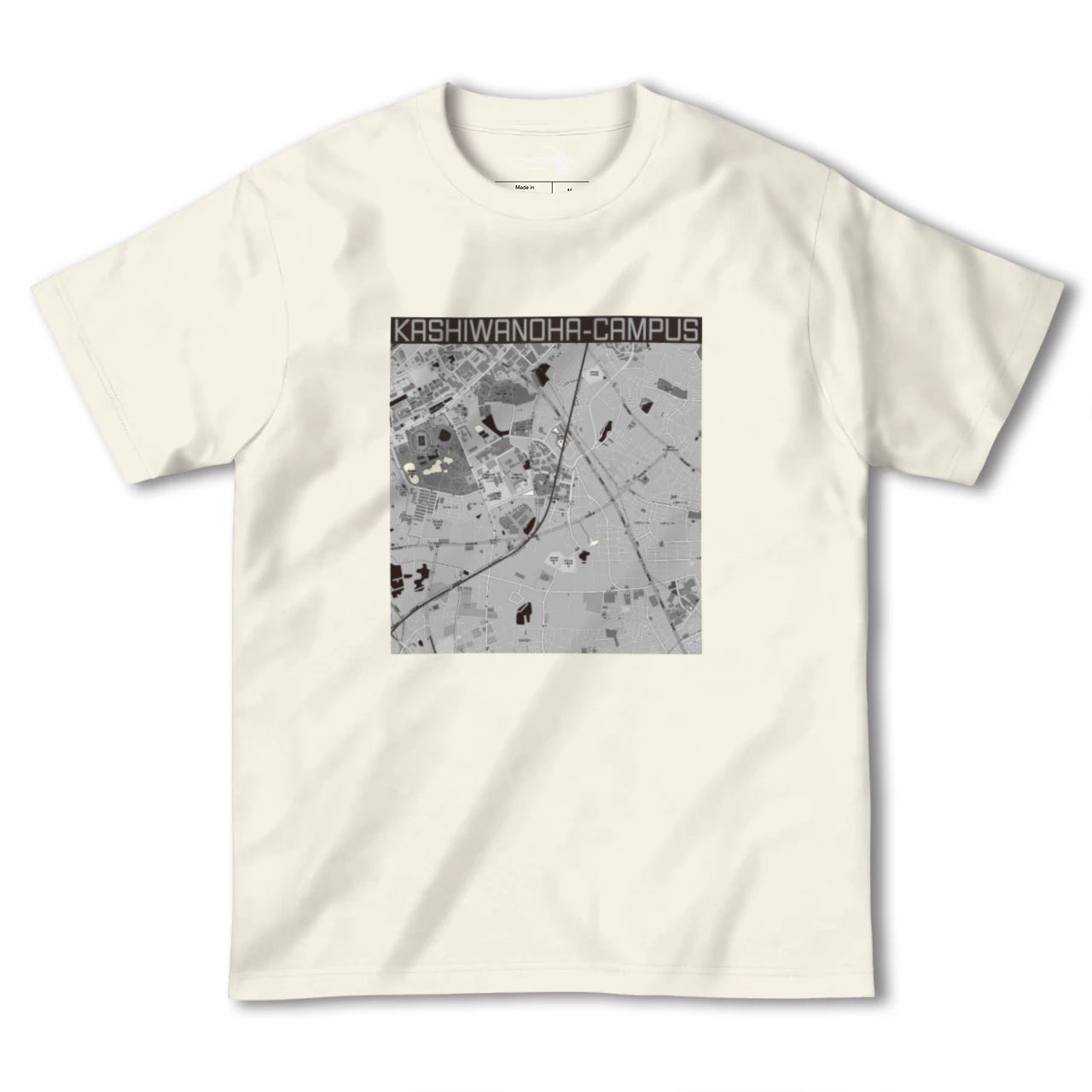 【柏の葉キャンパス(千葉県)】地図柄ヘビーウェイトTシャツ