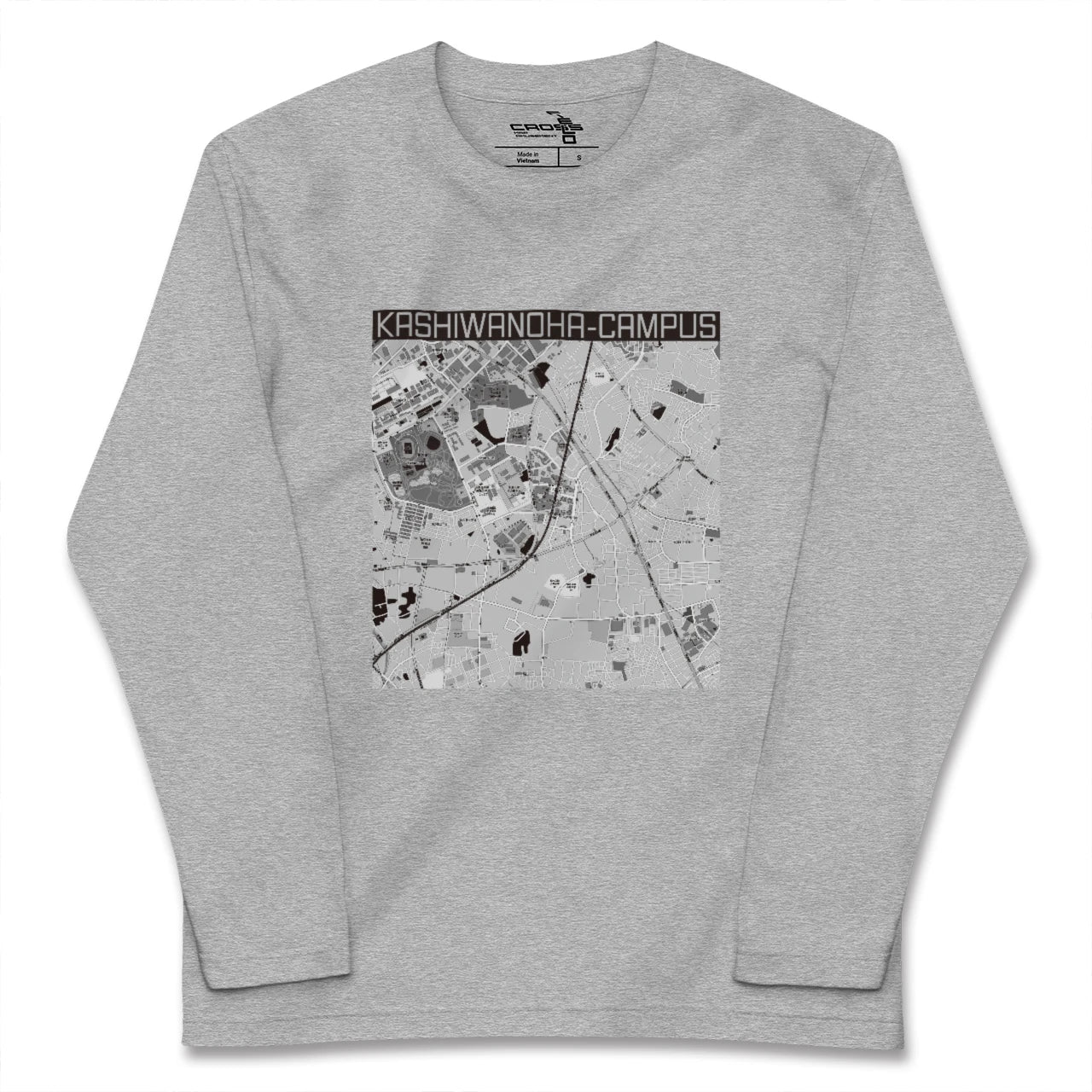 【柏の葉キャンパス(千葉県)】地図柄ロングスリーブTシャツ