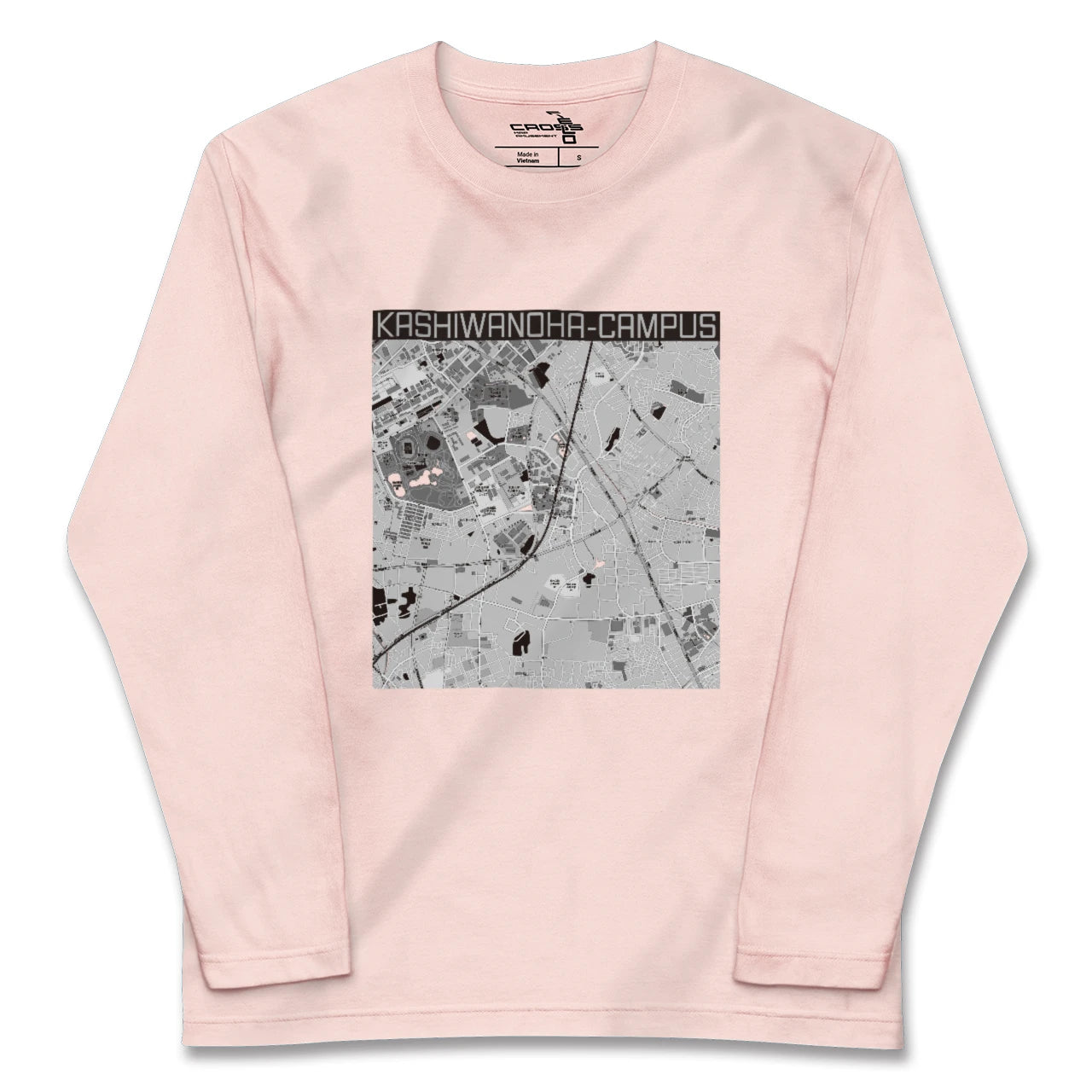 【柏の葉キャンパス(千葉県)】地図柄ロングスリーブTシャツ