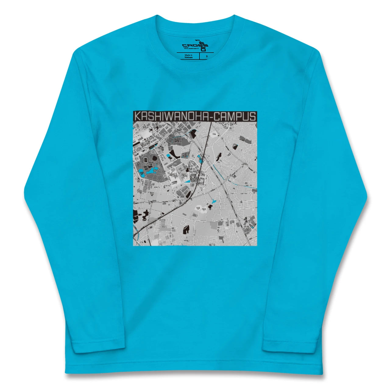 【柏の葉キャンパス(千葉県)】地図柄ロングスリーブTシャツ