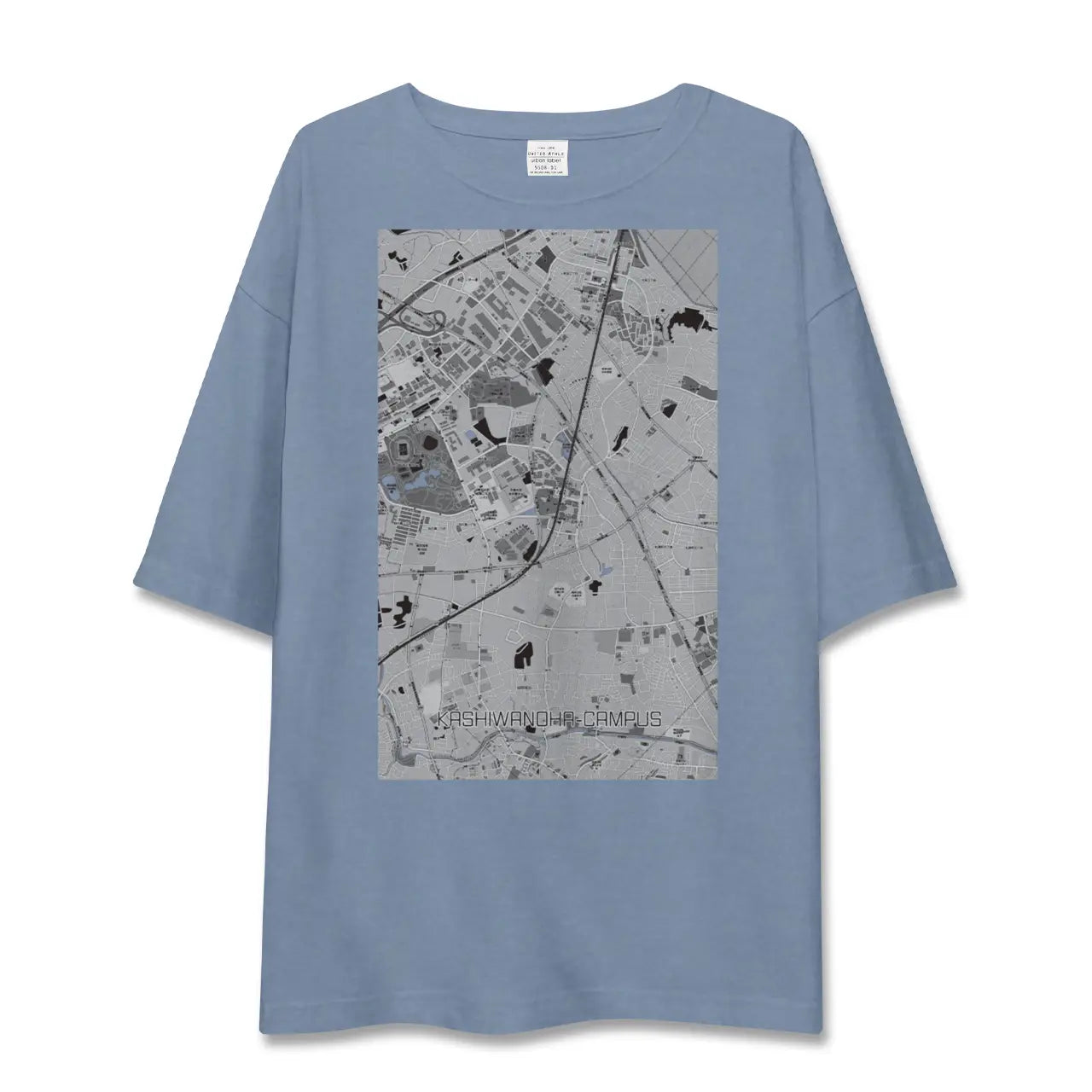 【柏の葉キャンパス(千葉県)】地図柄ビッグシルエットTシャツ