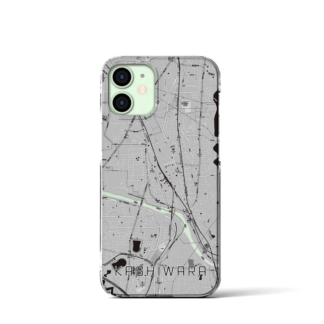 【柏原(大阪府)】地図柄iPhoneケース(クリアタイプ)