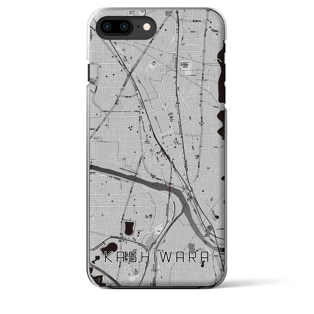 【柏原(大阪府)】地図柄iPhoneケース(クリアタイプ)