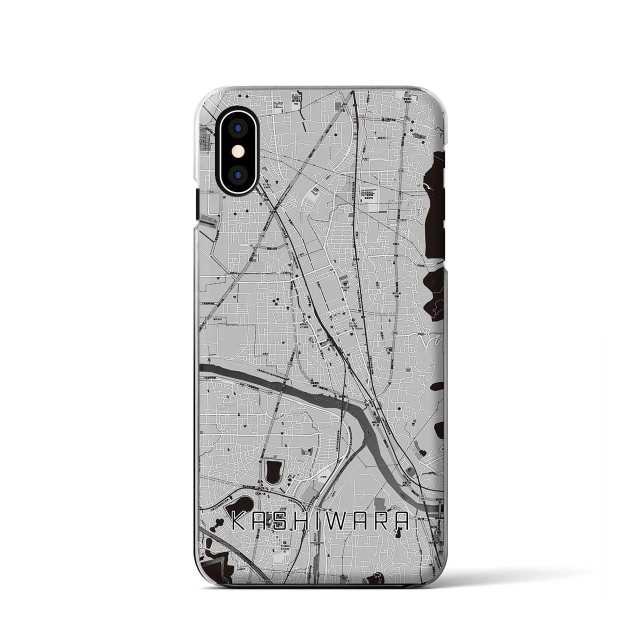 【柏原(大阪府)】地図柄iPhoneケース(クリアタイプ)