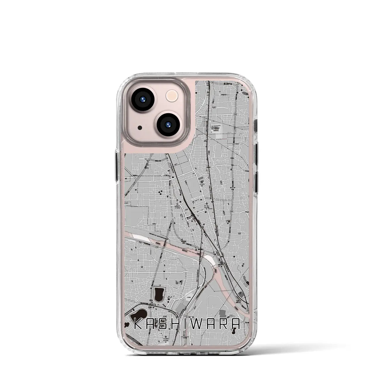 【柏原(大阪府)】地図柄iPhoneケース(MagSafeタイプ)