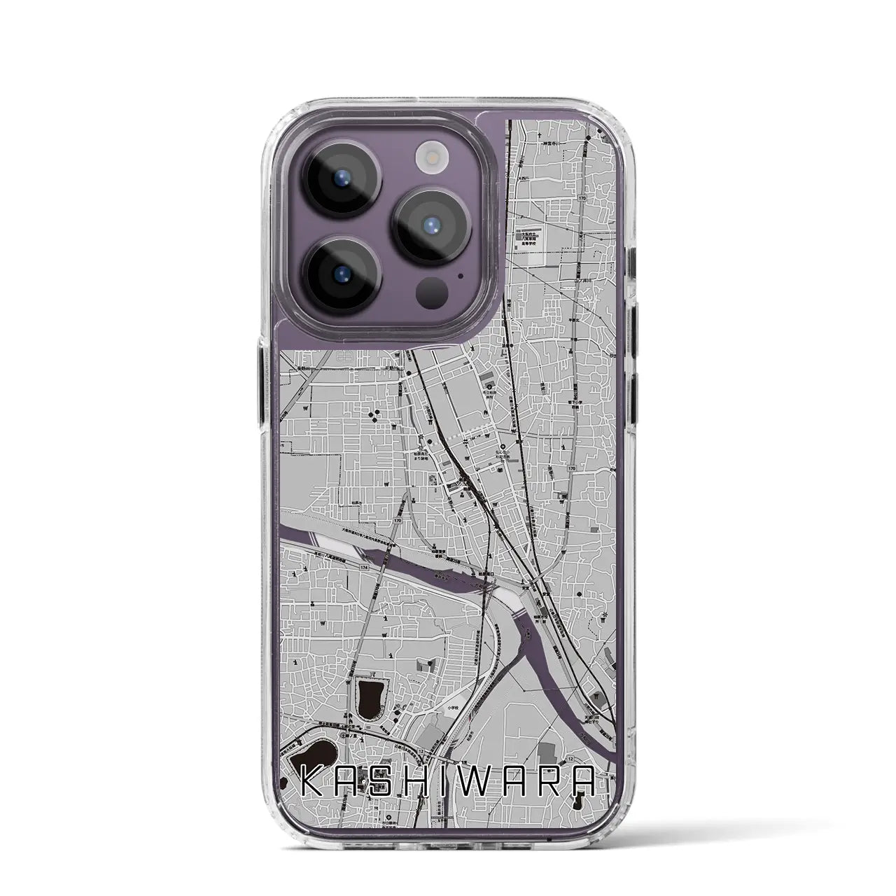 【柏原(大阪府)】地図柄iPhoneケース(MagSafeタイプ)