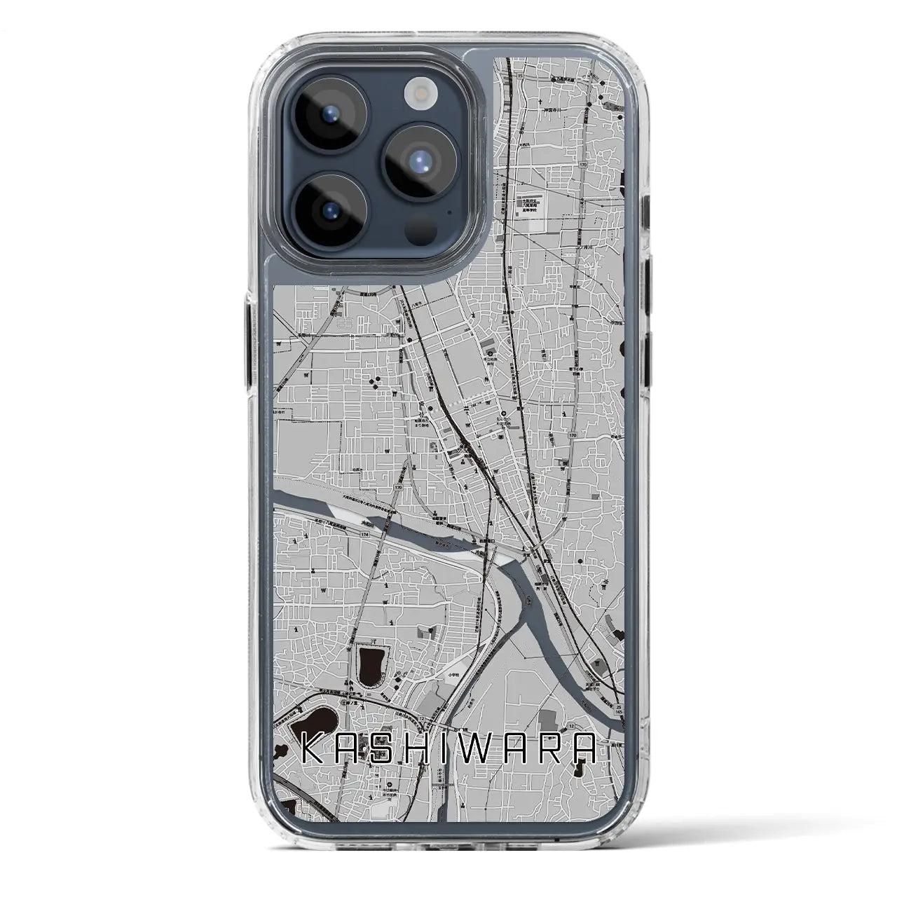 【柏原(大阪府)】地図柄iPhoneケース(MagSafeタイプ)