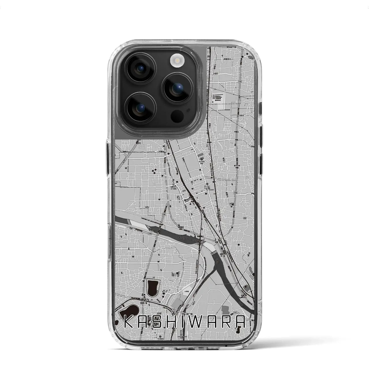 【柏原(大阪府)】地図柄iPhoneケース(MagSafeタイプ)