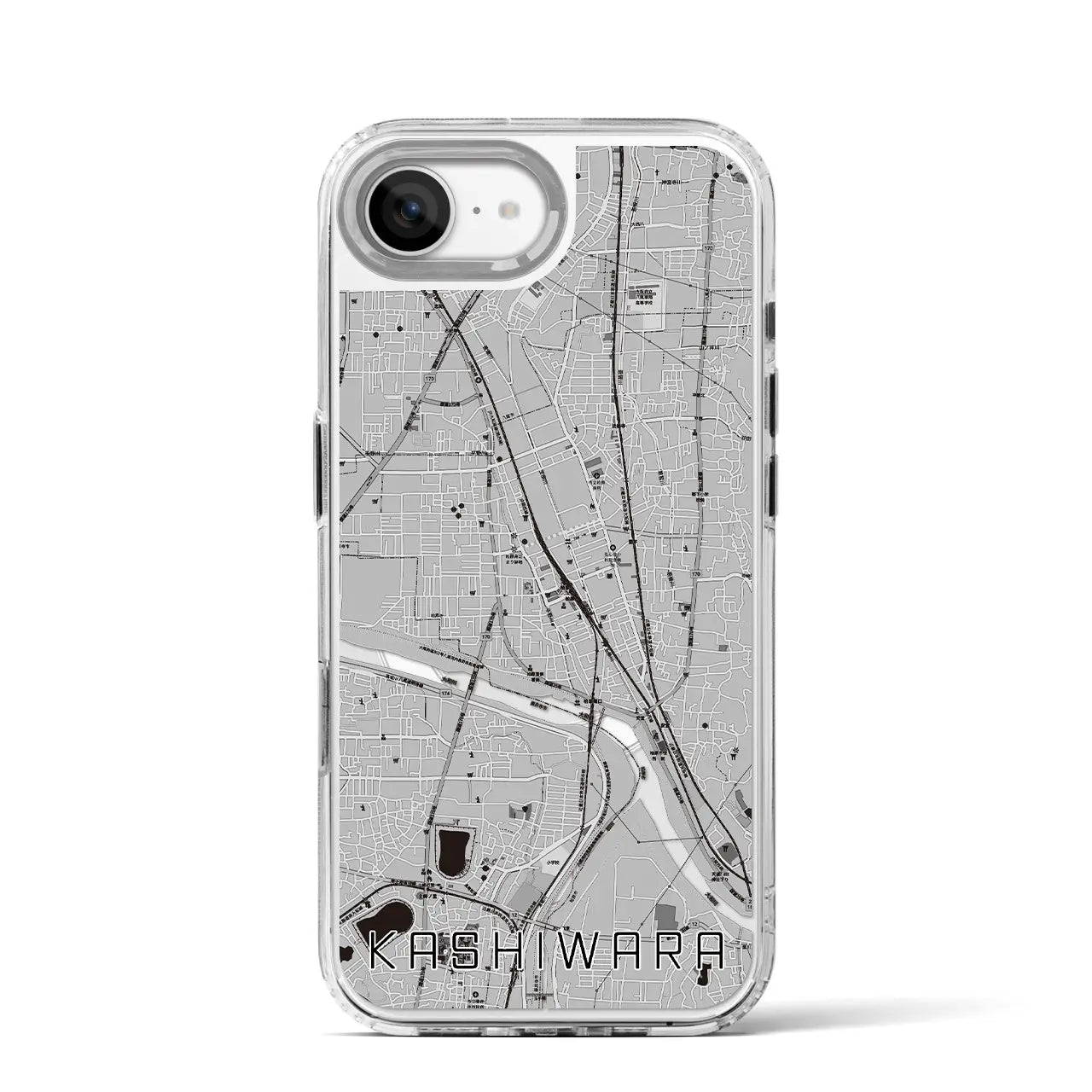 【柏原(大阪府)】地図柄iPhoneケース(MagSafeタイプ)